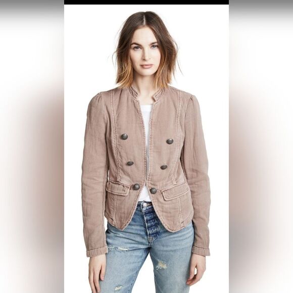 BlazerFree People Jagger Dusty Mauve Pink Jacket size M - Picture 6 of 11